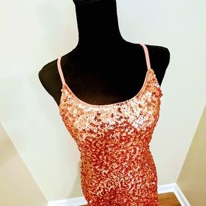 Shimmery Metallic Pink Dress